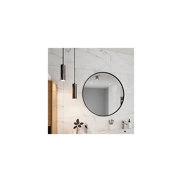 Suspension Ipsoot LED intégrée 600lm 9W IP44 Ø12cm blanc neutre GoodHome argent