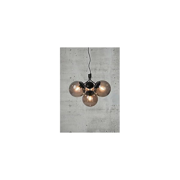 Suspension Ivona 4 lumières E27 28W IP20 41,5 x 54,2 cm noir