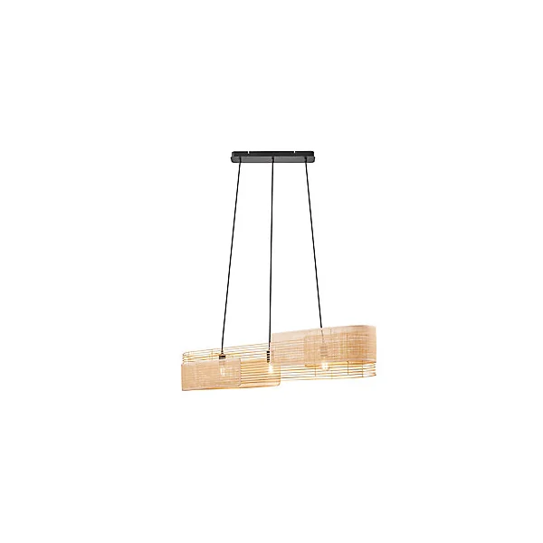 Suspension Jaffna 3 lumières réglable E27 IP20 60W Nordlux naturel