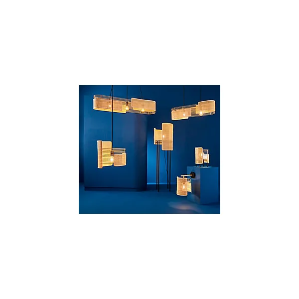 Suspension Jaffna réglable E27 IP20 60W Ø38 cm Nordlux naturel