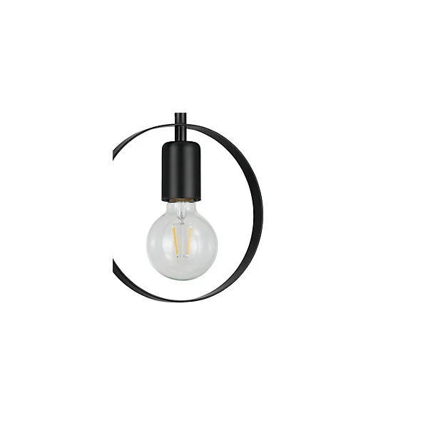 Suspension Kaitains E27 IP20 ⌀20cm noir