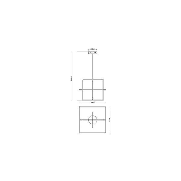 Suspension Kohmani 3 lampes LED intégrée argent
