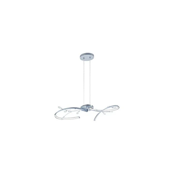 Suspension LED Dunalux Arabesque chrome l.62 cm