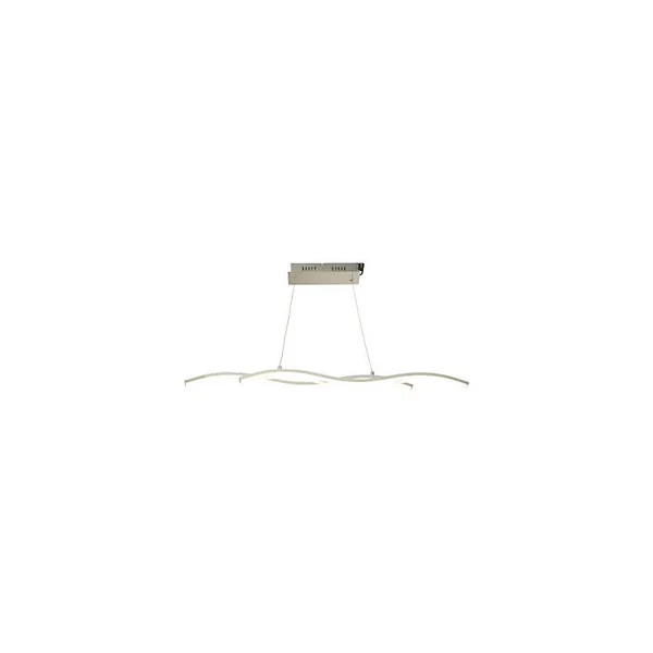 Suspension LED Dunalux Ligeia argent l.87 x H.110 cm