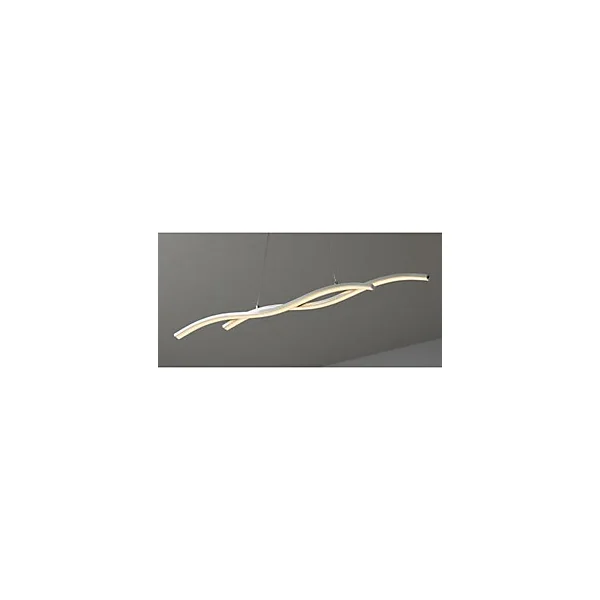 Suspension LED Dunalux Ligeia argent l.87 x H.110 cm