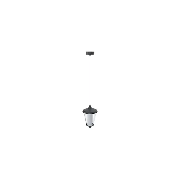 Suspension LED intégrée E27 Haro 1000lm 11W IP44 GoodHome gris anthracite