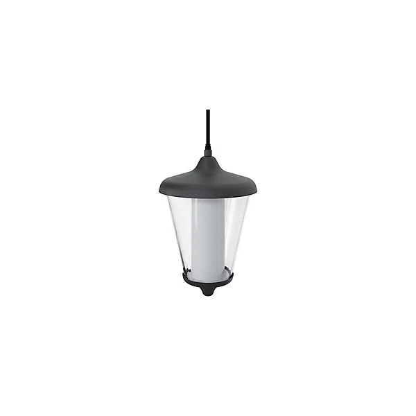 Suspension LED intégrée E27 Haro 1000lm 11W IP44 GoodHome gris anthracite