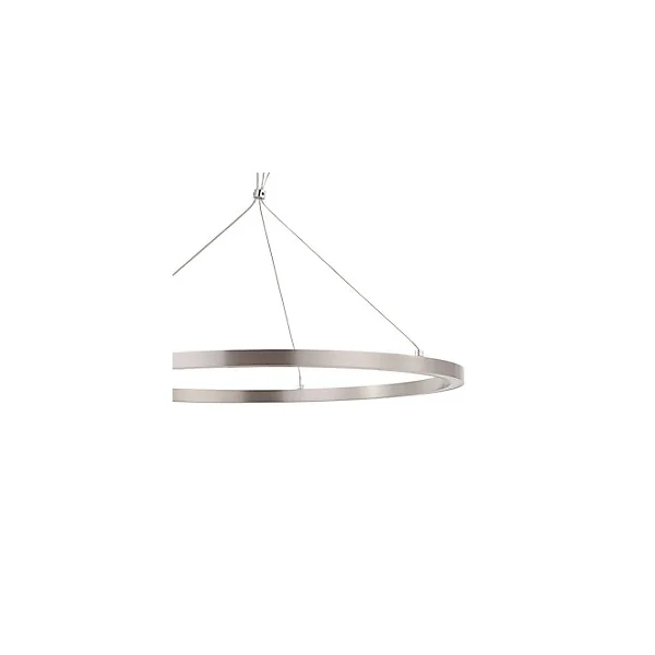 Suspension LED intégrée variable Taphao 2350lm 40W IP20 GoodHome argent
