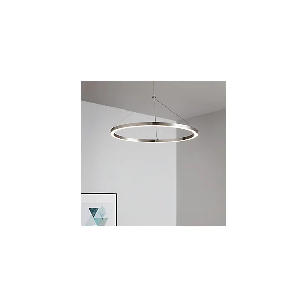 Suspension LED intégrée variable Taphao 2350lm 40W IP20 GoodHome argent