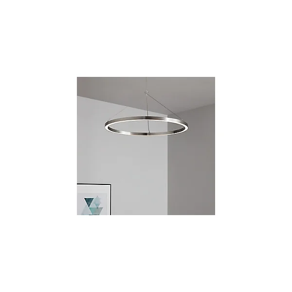 Suspension LED intégrée variable Taphao 2350lm 40W IP20 GoodHome argent