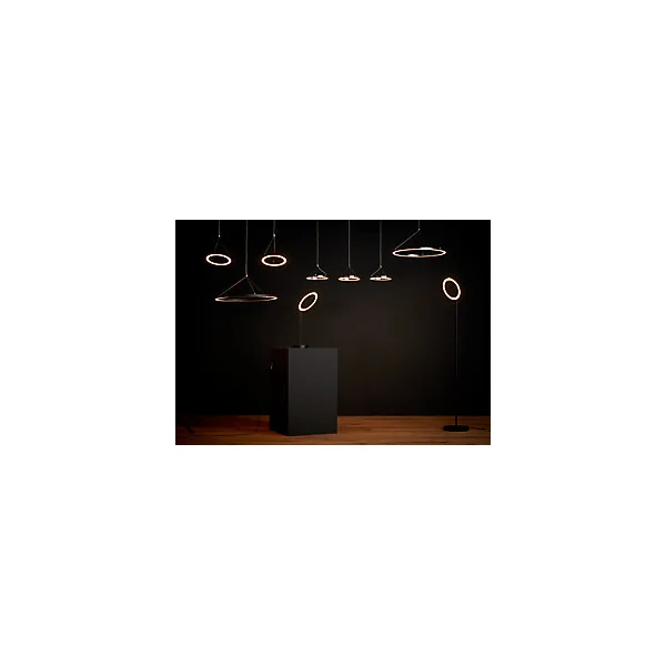Suspension LED intégrée variable Taphao argent 2300lm 36W IP20 GoodHome
