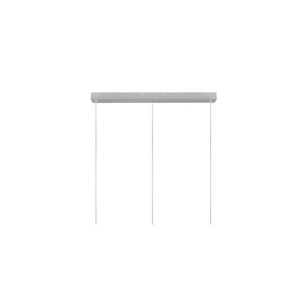 Suspension LED intégrée variable Taphao argent 2300lm 36W IP20 GoodHome