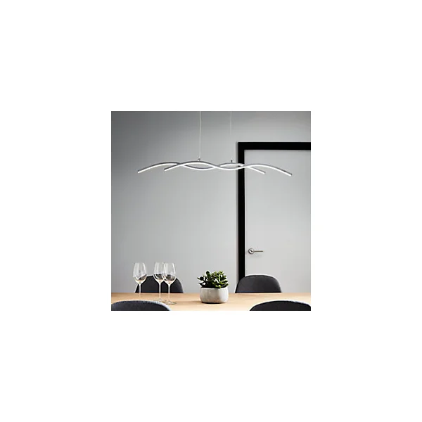 Suspension LED intégréevariable LED intégrée Alani 1850lm 24W IP20 GoodHome argent