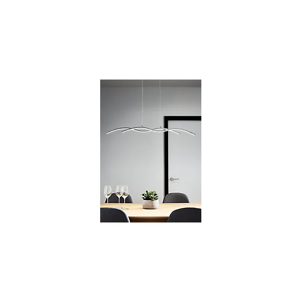 Suspension LED intégréevariable LED intégrée Alani 1850lm 24W IP20 GoodHome argent