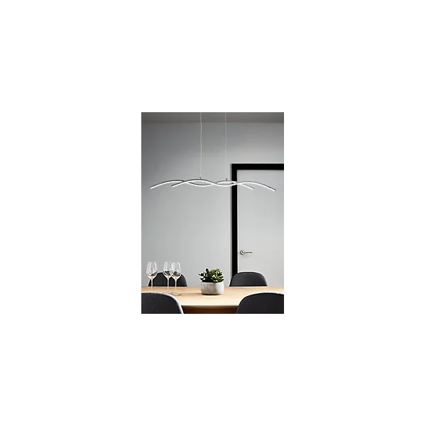 Suspension LED intégréevariable LED intégrée Alani 1850lm 24W IP20 GoodHome argent