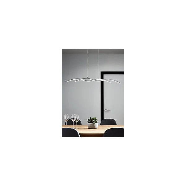 Suspension LED intégréevariable LED intégrée Alani 1850lm 24W IP20 GoodHome argent