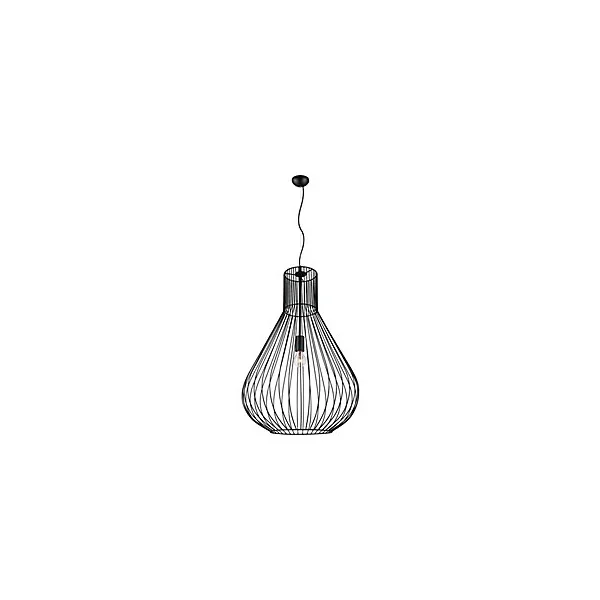 Suspension Leptyni GoodHome E27 noir