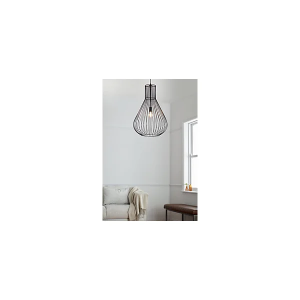 Suspension Leptyni GoodHome E27 noir