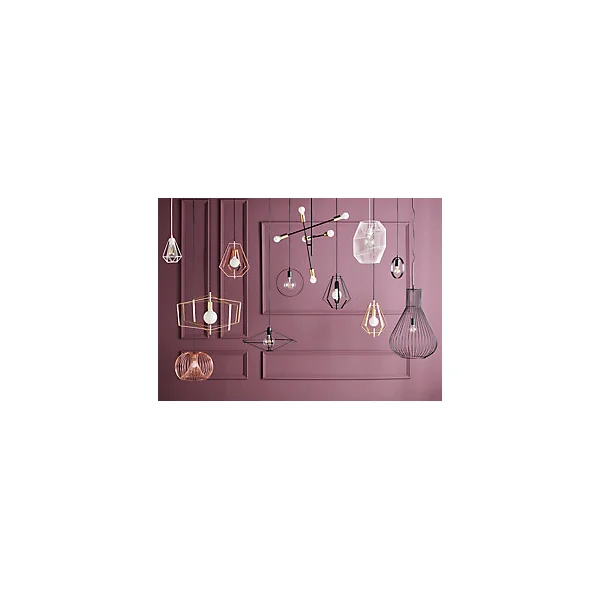 Suspension Leptyni GoodHome E27 noir