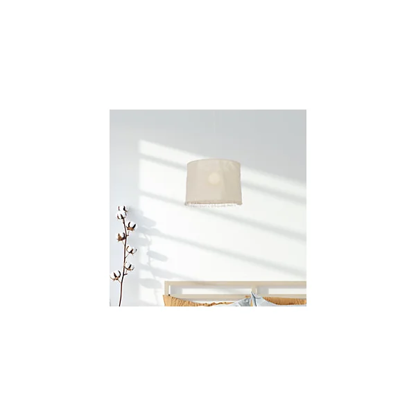 Suspension Linen E27 Ø38 x H.28 cm moka Corep