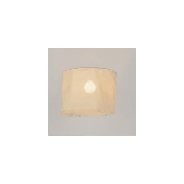 Suspension Linen E27 Ø38 x H.28 cm moka Corep