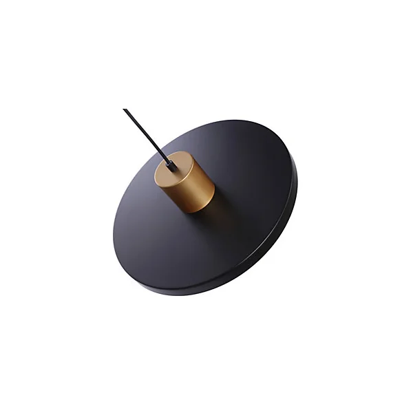 Suspension Livingstone IP20 Ø38 x H.12 cm Lussiol métal noir
