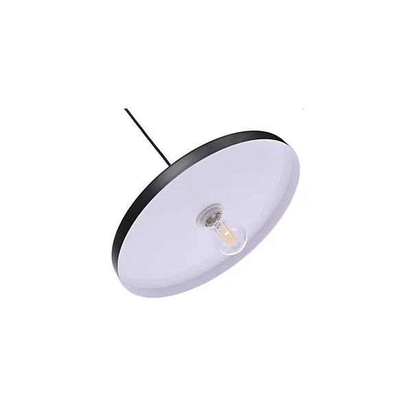 Suspension Livingstone IP20 Ø38 x H.12 cm Lussiol métal noir