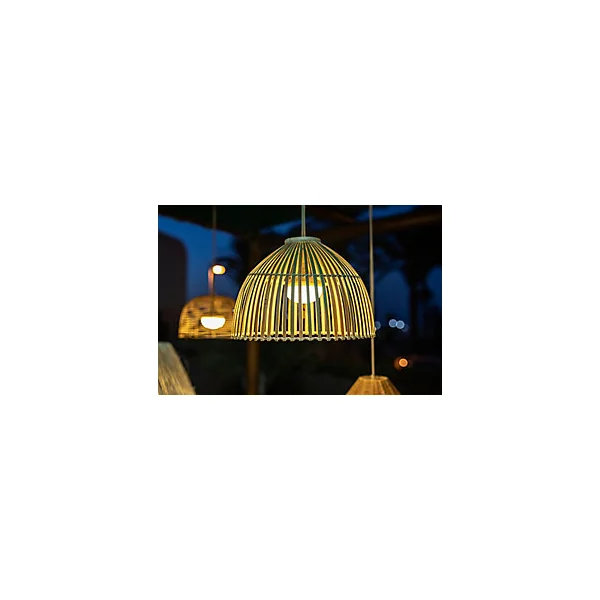 Suspension lumineuse LED Reona ⌀43,5cm 500lm IP54 9W Réglable de chaud à neutre New Garden naturelle