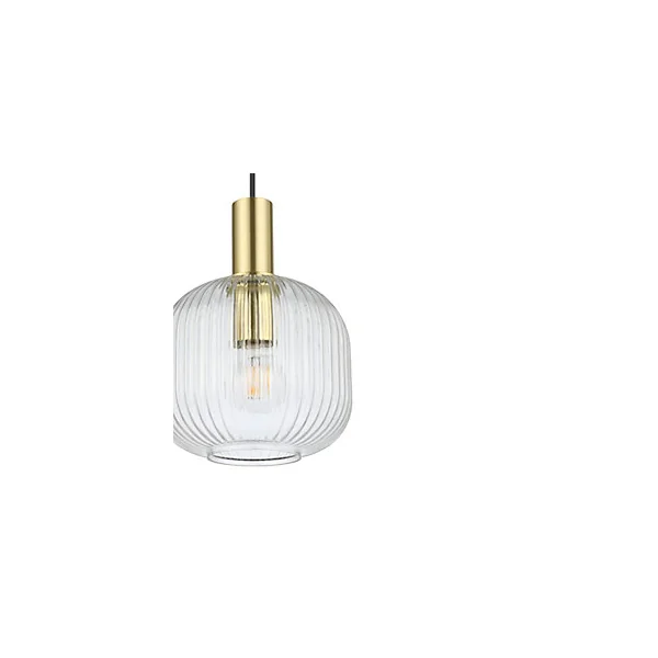 Suspension Lybia E27 25W ⌀25xH.110cm laiton GoodHome
