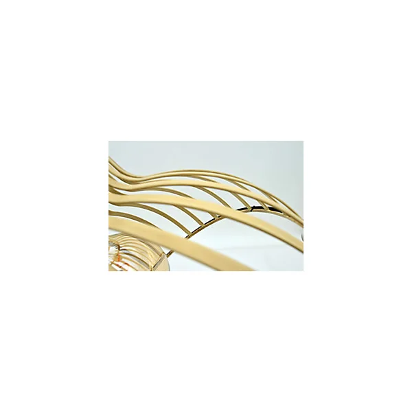 Suspension Manawi effet bambou naturel IP20 E27 40W H.22 x ⌀35cm