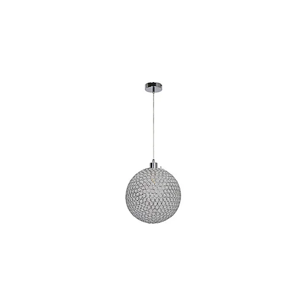Suspension Mantus GoodHome E27 argent brillant