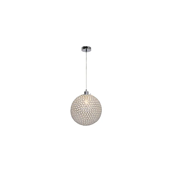 Suspension Mantus GoodHome E27 argent brillant