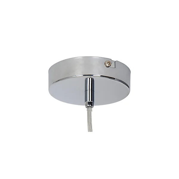 Suspension Mantus GoodHome E27 argent brillant