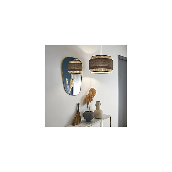 Suspension Milo 3 cylindres IP20 E27 100W H.25 x Ø 38 cm khao,bana, lin Corep