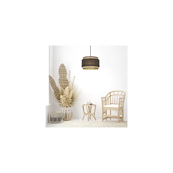 Suspension Milo 3 cylindres IP20 E27 100W H.25 x Ø 38 cm khao,bana, lin Corep
