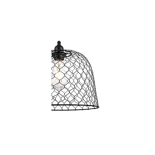 Suspension Muanza GoodHome E27 noir mat
