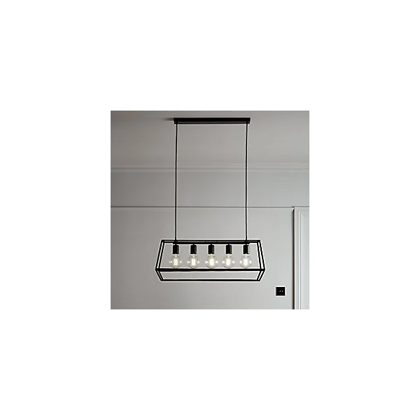 Suspension Nantan GoodHome E27 noir mat