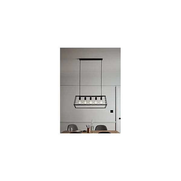Suspension Nantan GoodHome E27 noir mat