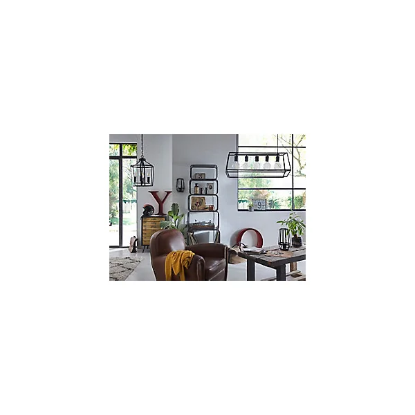 Suspension Nantan GoodHome E27 noir mat