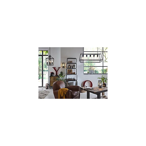 Suspension Nantan GoodHome E27 noir mat