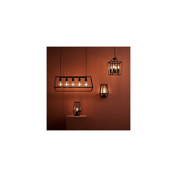 Suspension Nantan GoodHome E27 noir mat