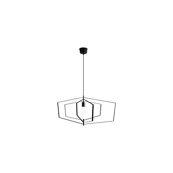 Suspension Nedoki E27 42W L.90xH.178cm noir GoodHome