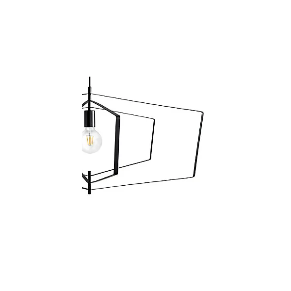 Suspension Nedoki E27 42W L.90xH.178cm noir GoodHome