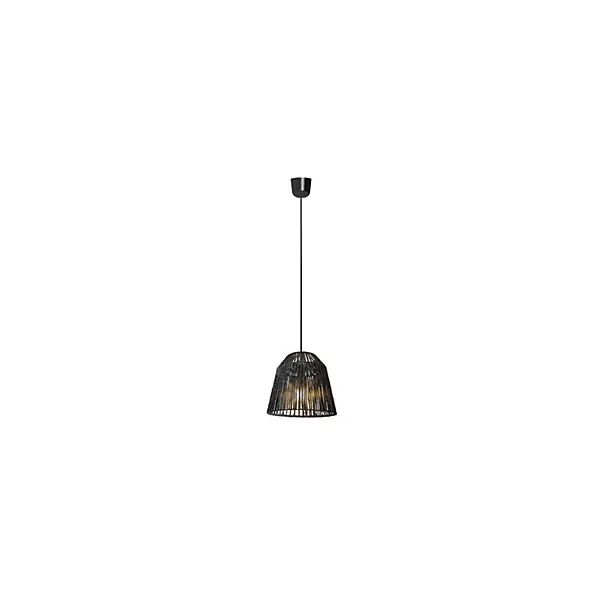Suspension Ninetta E27 40W IP20 noir Dunalux L.120 x H.30 cm