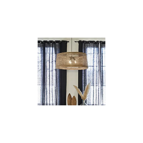 Suspension Nude E27 IP20 15W ø.78 x H. 115 cm Corep coloris naturel