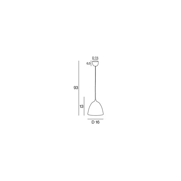 Suspension Ogive verre strié IP20 E27 60W H.13 x Ø16 cm transparent Corep