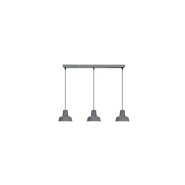 Suspension Orous 3 lumières E27 45W ⌀24,5xL.93,5xH.110cm gris foncé GoodHome