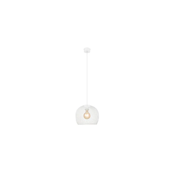 Suspension Osiglia GoodHome E27 blanc mat