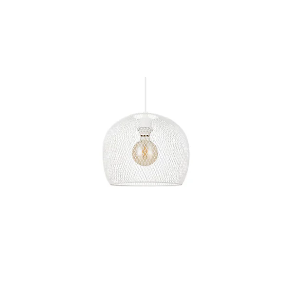 Suspension Osiglia GoodHome E27 blanc mat