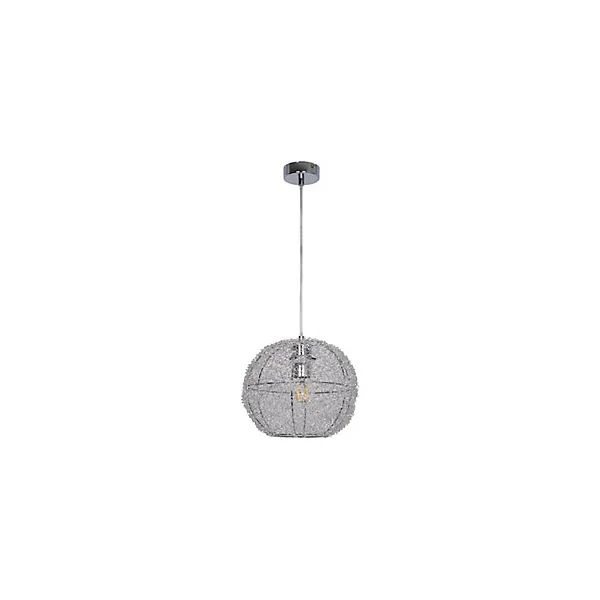 Suspension Phaidros GoodHome E27 argent brillant
